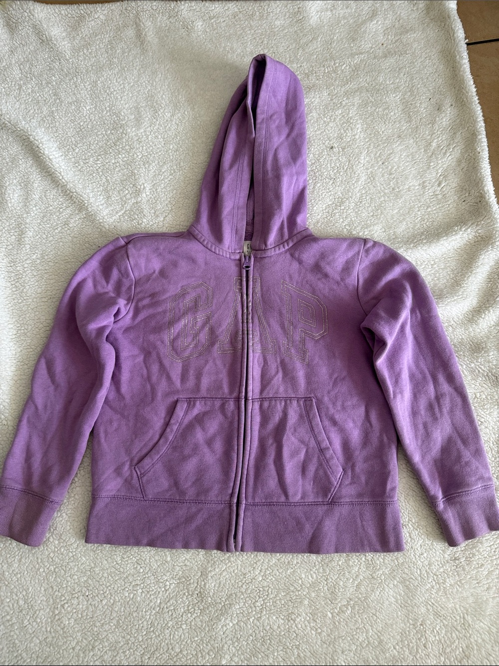 GAP Girls' Purple Zip-Up Hoodie
